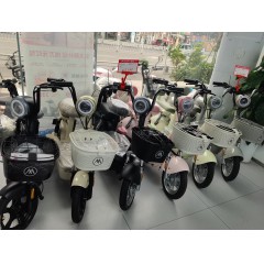 爱玛电动车小金豆48V12电动自行车成人电瓶车脚踏