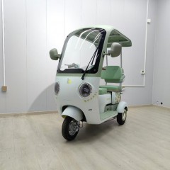 大安力量月宝休闲国标带棚电动三轮车接送孩子客货两用代步车